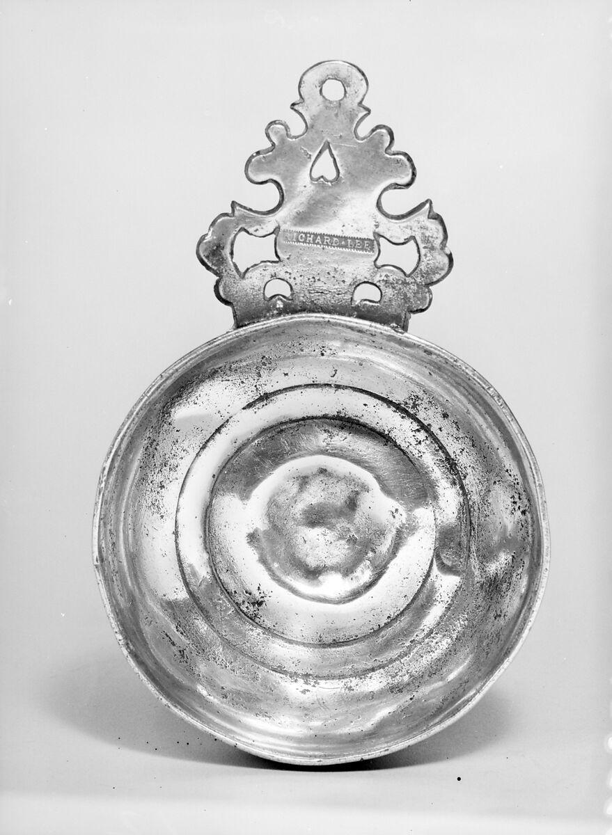 Porringer, Attributed to Richard Lee (1747–1823), Pewter, American 