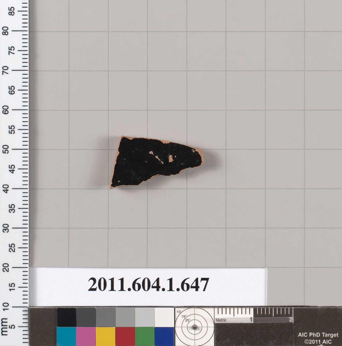 Terracotta fragment of a kylix (drinking cup), Terracotta, Greek, Attic