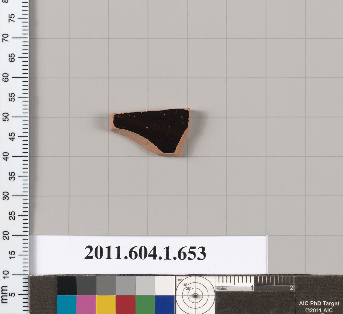 Terracotta fragment of a kylix (drinking cup), Terracotta, Greek, Attic