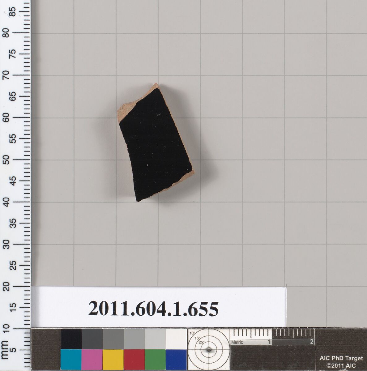 Terracotta fragment of a kylix (drinking cup), Terracotta, Greek, Attic