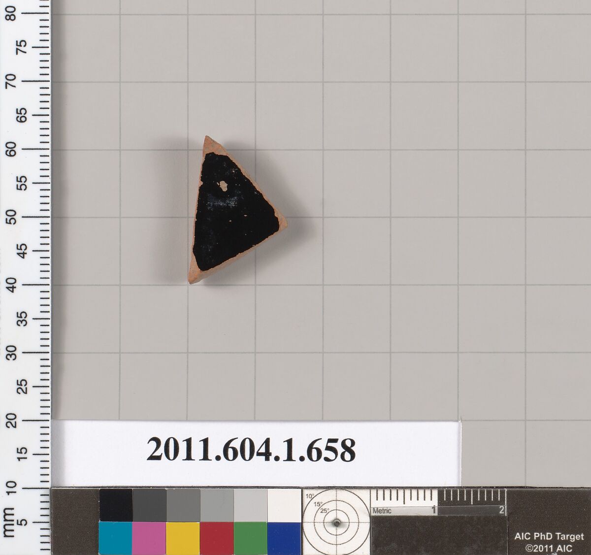 Terracotta fragment of a kylix (drinking cup), Terracotta, Greek, Attic