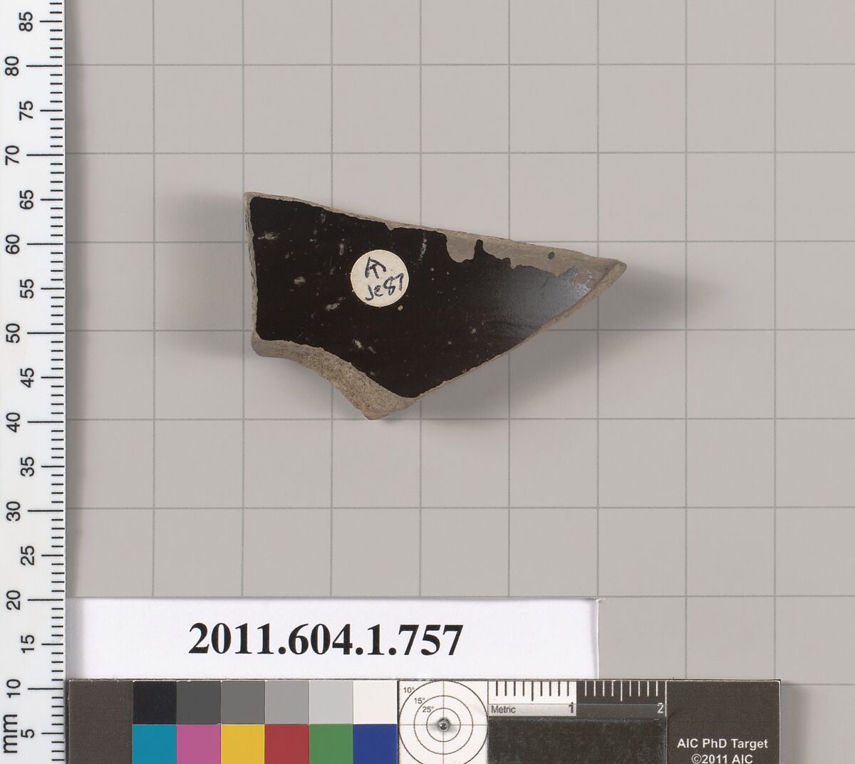 Terracotta fragment of a kylix or skyphos, Terracotta, Greek, Attic