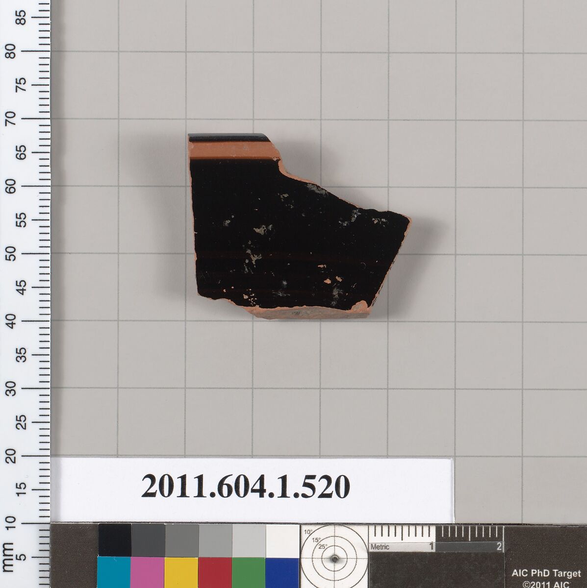 Terracotta rim fragment of a kylix (drinking cup), Attributed to Douris, Terracotta, Greek, Attic