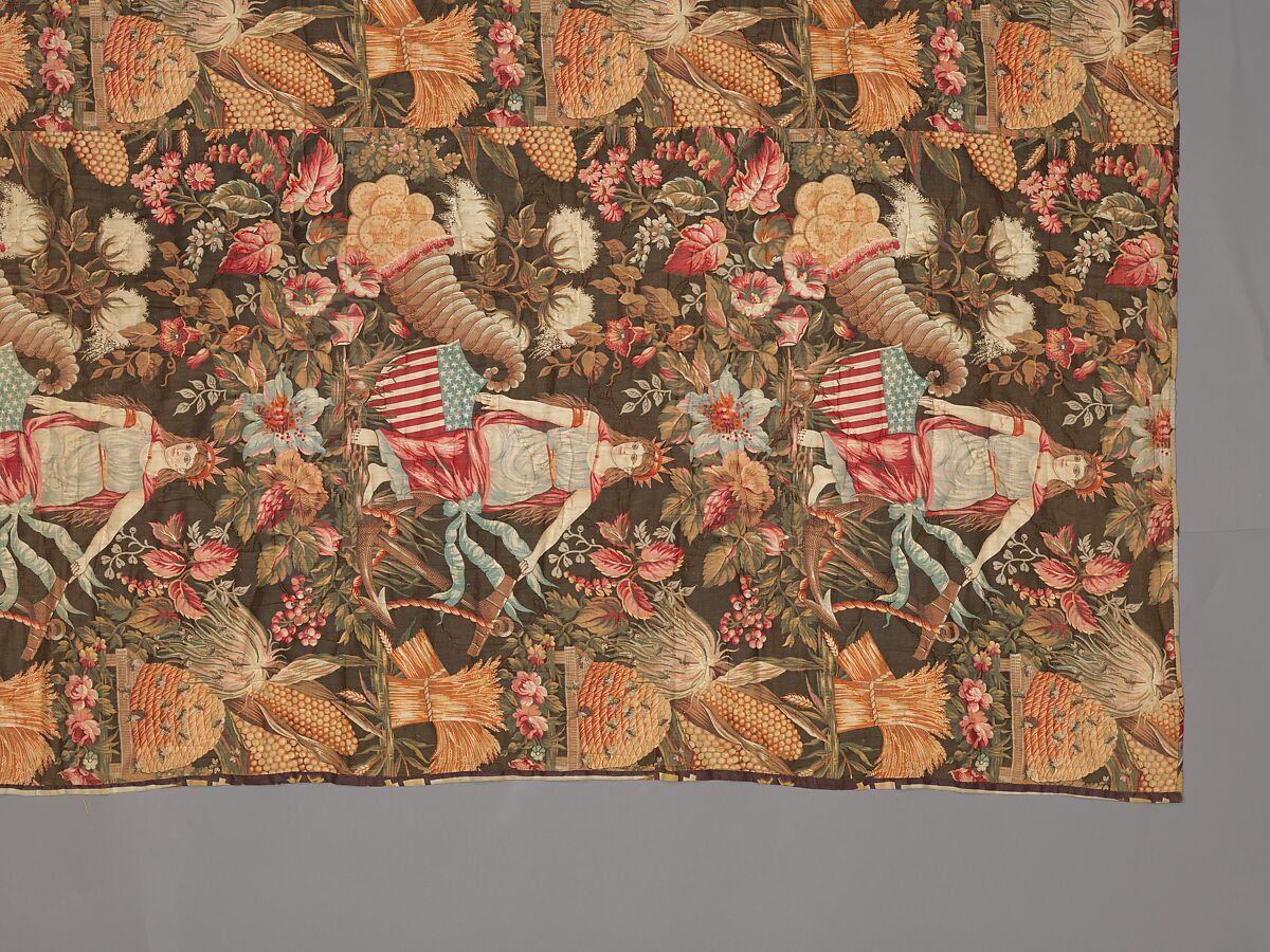 Whole cloth quilt, Unknown, Cotton, American