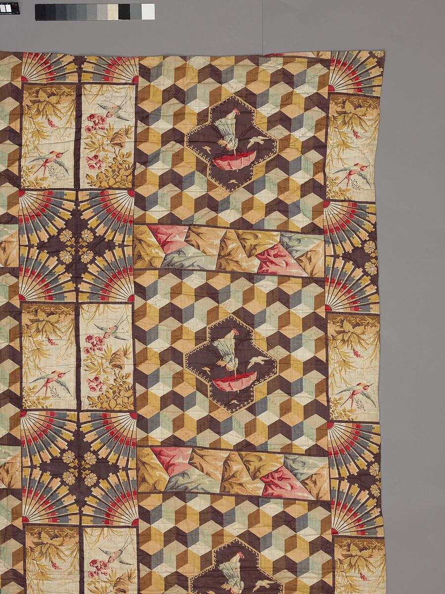 Whole cloth quilt, Unknown, Cotton, American