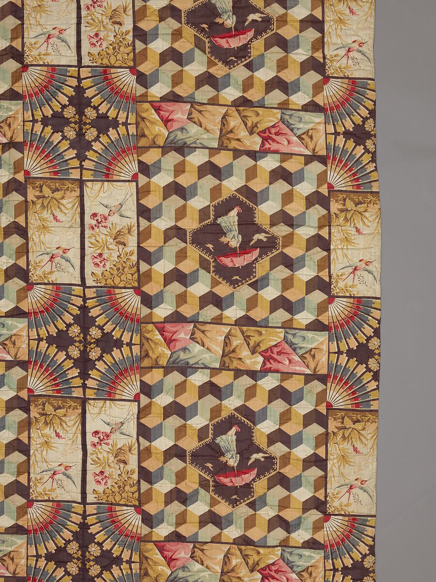 Whole cloth quilt, Unknown, Cotton, American