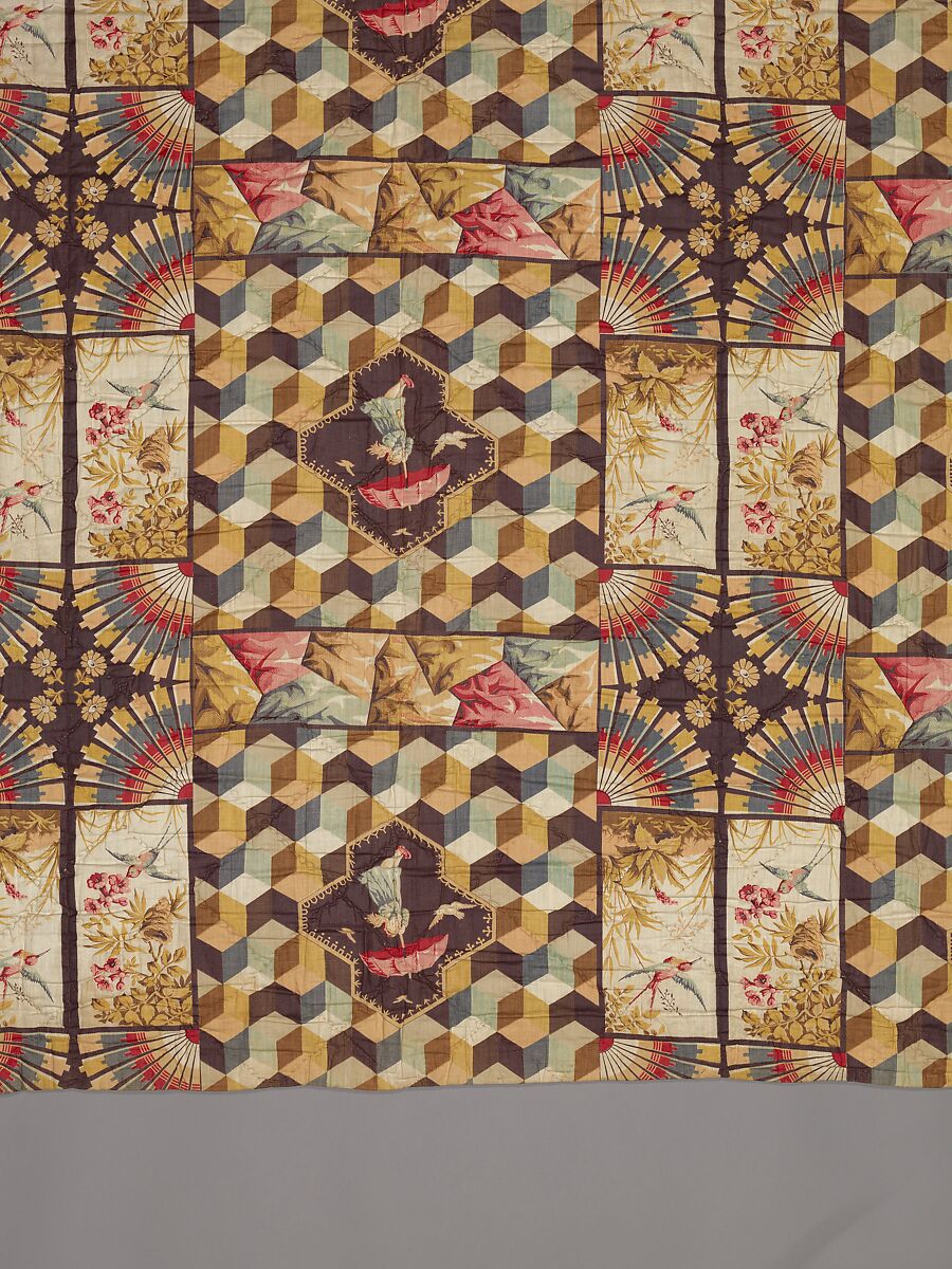 Whole cloth quilt, Unknown, Cotton, American