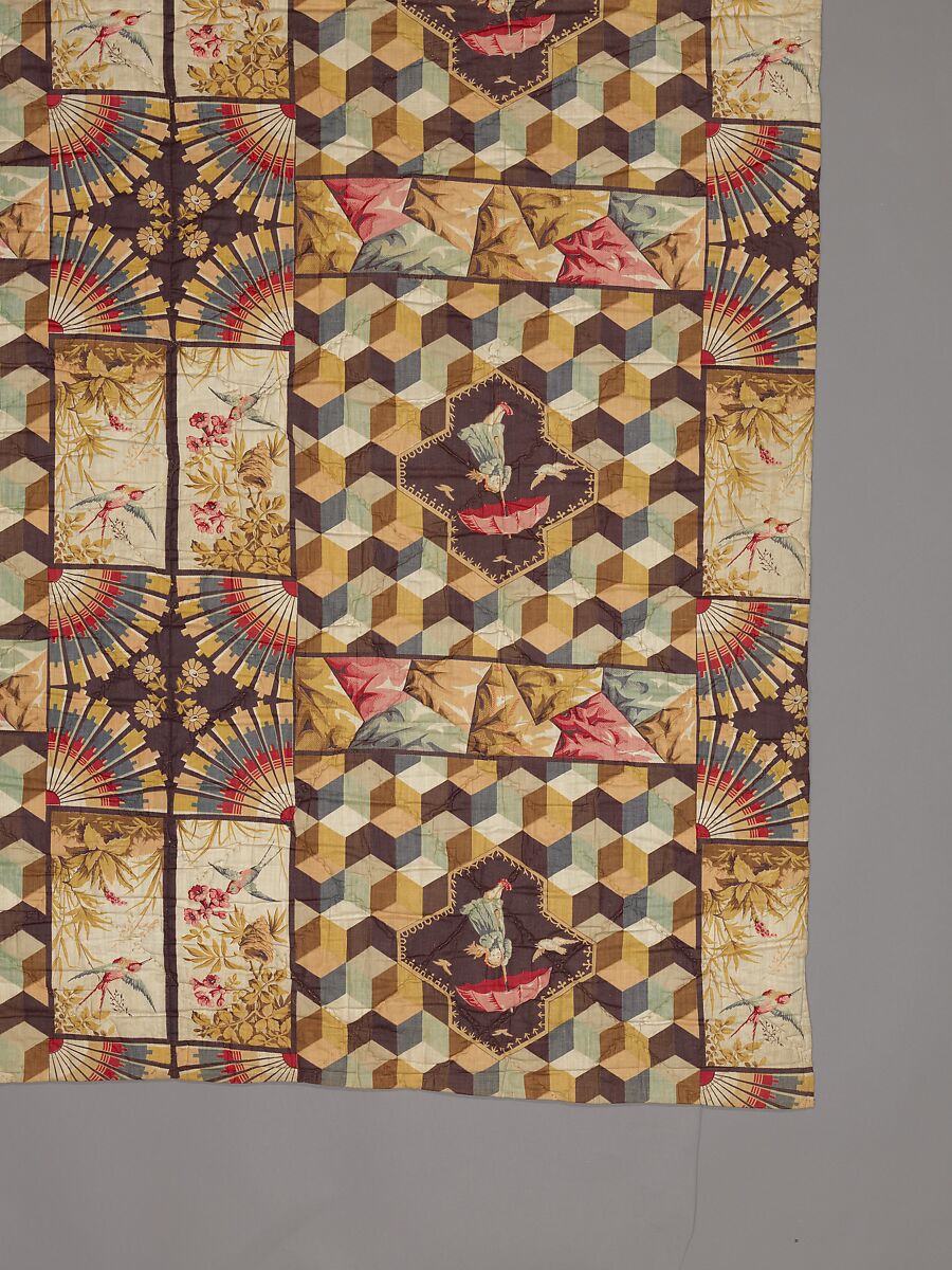 Whole cloth quilt, Unknown, Cotton, American