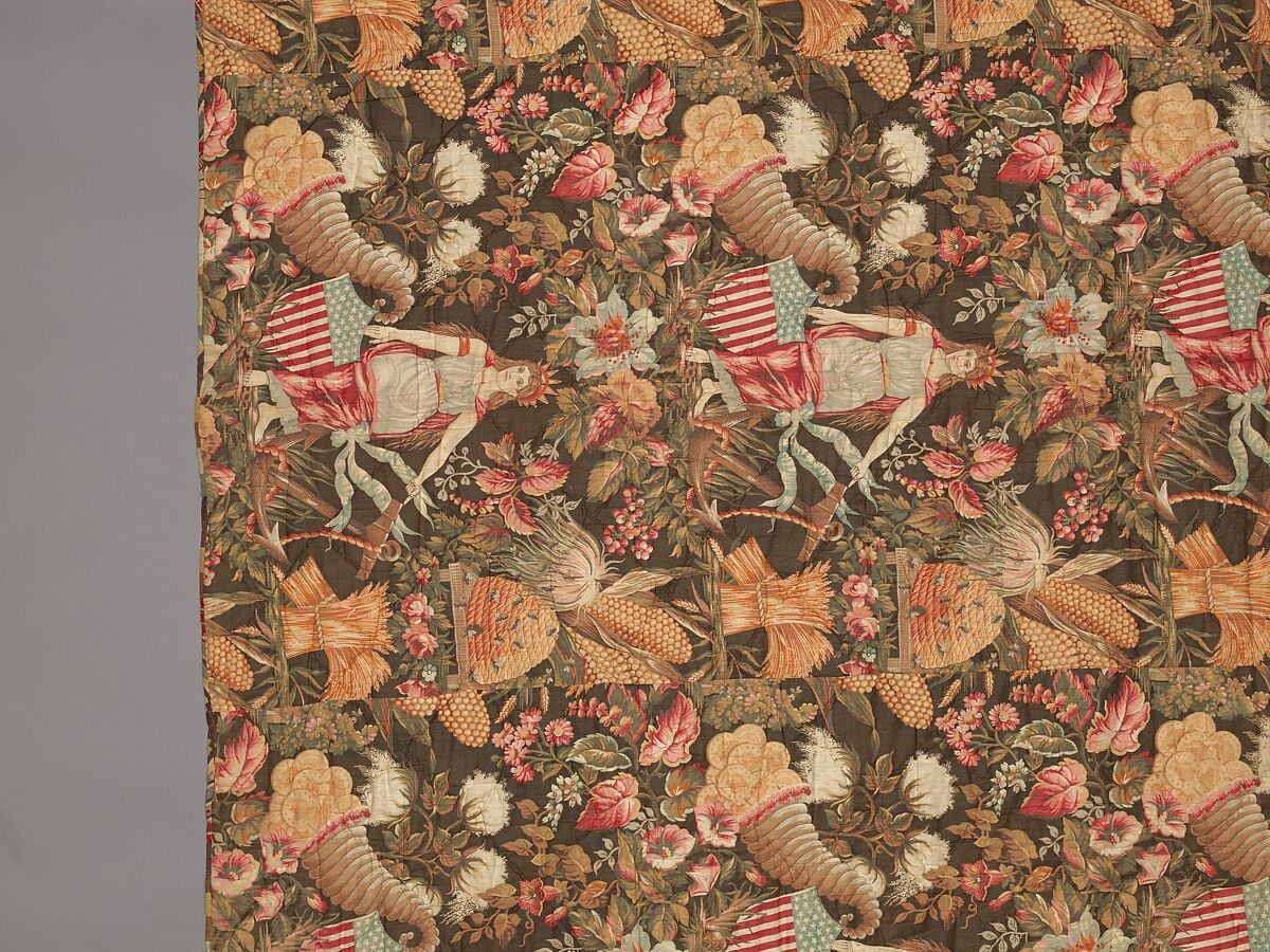 Whole cloth quilt, Unknown, Cotton, American
