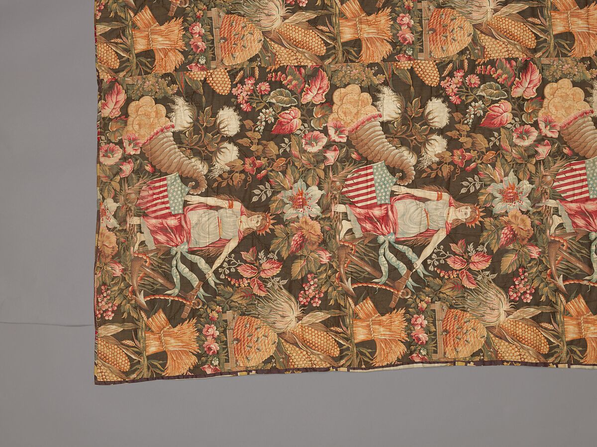 Whole cloth quilt, Unknown, Cotton, American