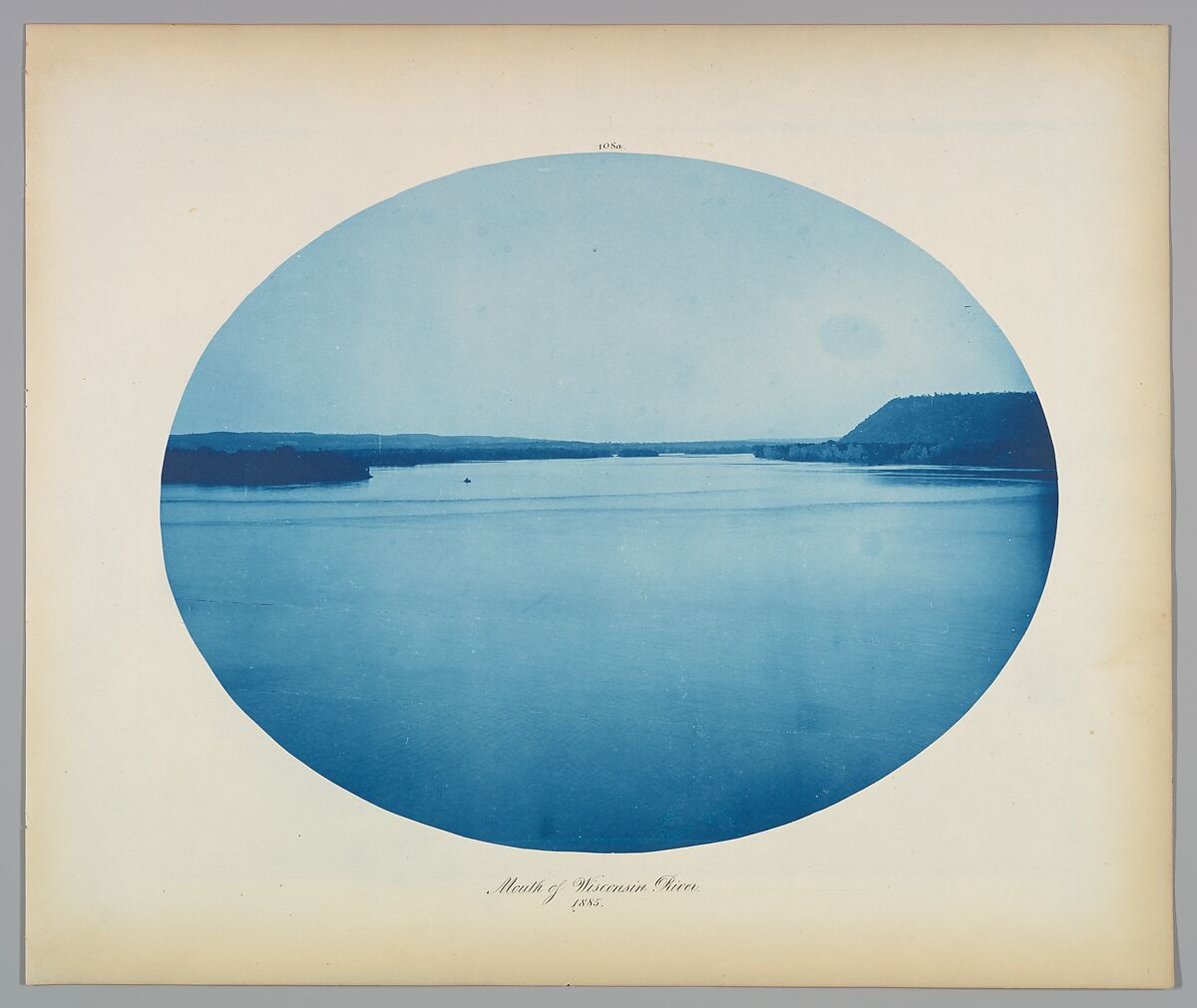 Mouth of Wisconsin River, Henry P. Bosse (American (born Germany), 1844–1893), Cyanotype 