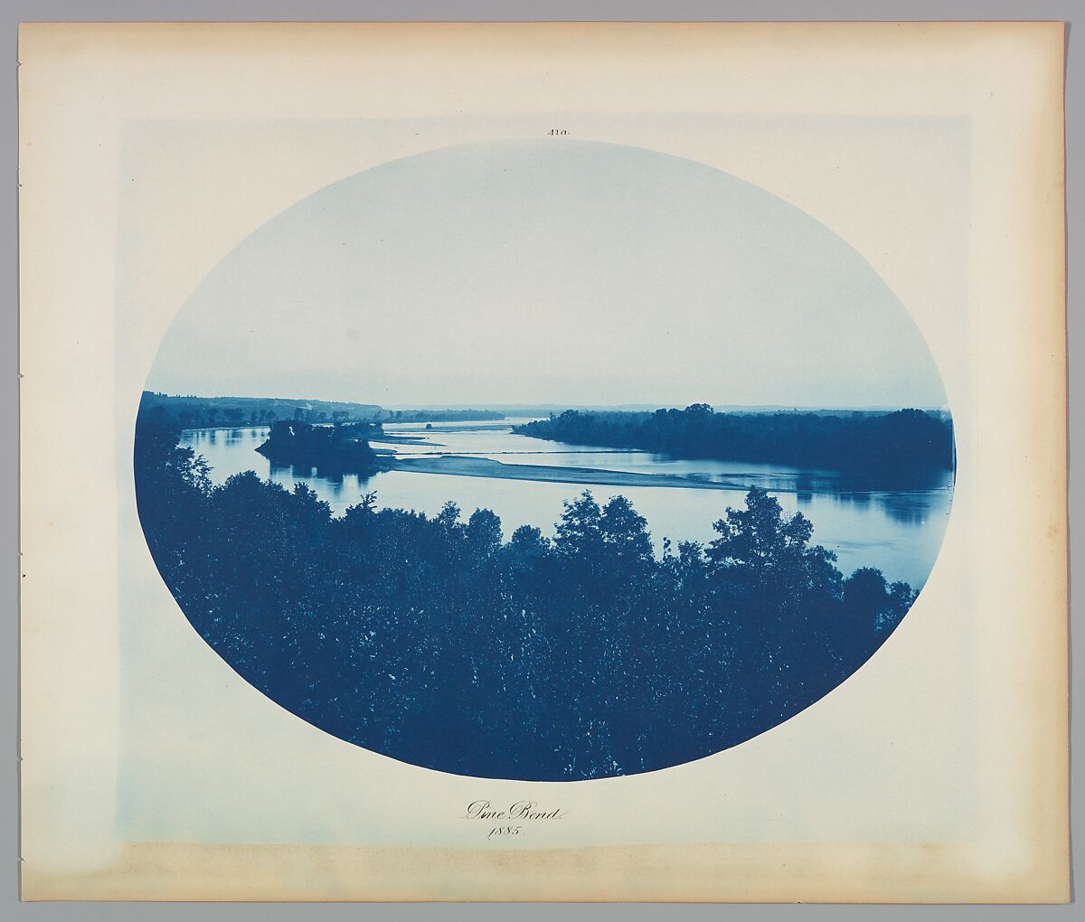 Pine Bend, Henry P. Bosse (American (born Germany), 1844–1893), Cyanotype 
