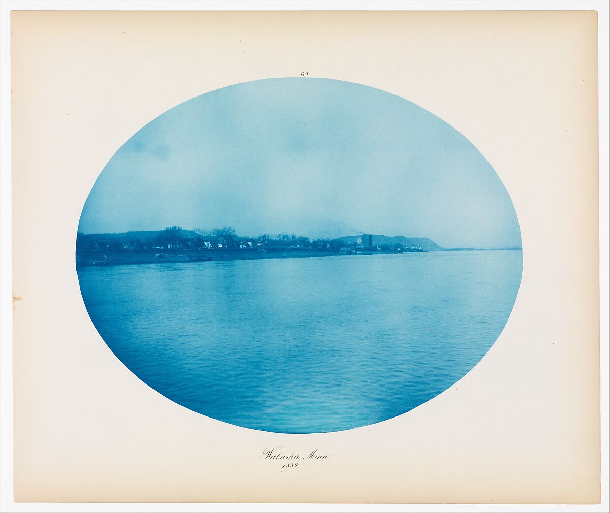 No. 69. Wabasha, Minnesota, Henry P. Bosse (American (born Germany), 1844–1893), Cyanotype 