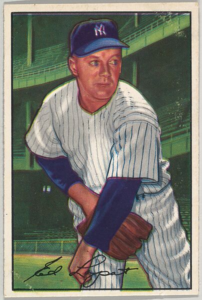 Ed Lopat, Pitcher, New York Yankees, from Picture Cards, series 6 (R406-6) issued by Bowman Gum, Issued by Bowman Gum Company, Commercial color lithograph 