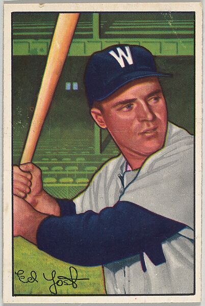 Issued by Bowman Gum Company | Eddie Yost, 3rd Base, Washington ...