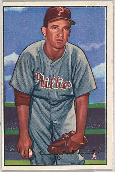 Emory Church, Pitcher, Philadelphia Phillies, from Picture Cards, series 6 (R406-6) issued by Bowman Gum, Issued by Bowman Gum Company, Commercial color lithograph 