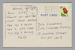 "Untitled" (Album), Felix Gonzalez-Torres (American (born Cuba), Guáimaro 1957–1996 Miami, Florida), Blind stamped leather album with interleaved paper pages bound with ribbons, paper, paper envelopes with ink stamps, stamps and pen, chromogenic prints with ink inscriptions on verso, photo mechanical prints on paperboard, newspaper and commercially printed paper with ink