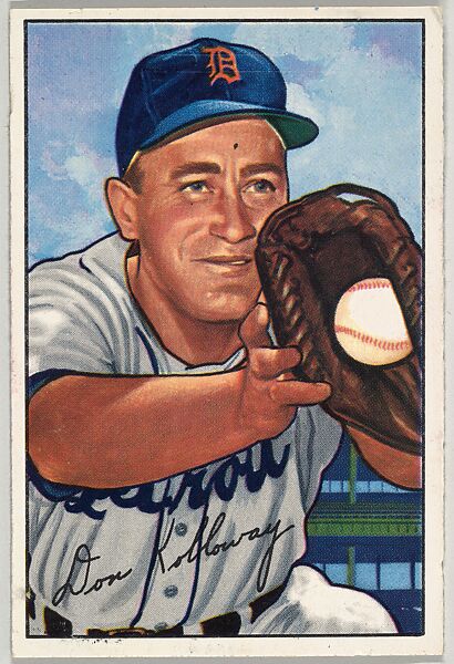 Don Kolloway, 1st Base, Detroit Tigers, from Picture Cards, series 6 (R406-6) issued by Bowman Gum, Issued by Bowman Gum Company, Commercial color lithograph 