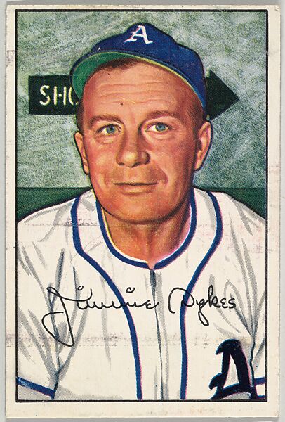 Jimmy Dykes, Manager, Philadelphia Athletics, from Picture Cards, series 6 (R406-6) issued by Bowman Gum, Issued by Bowman Gum Company, Commercial color lithograph 