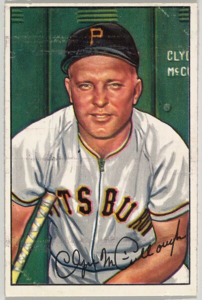 Clyde McCullough, Catcher, Pittsburgh Pirates, from Picture Cards, series 6 (R406-6) issued by Bowman Gum, Issued by Bowman Gum Company, Commercial color lithograph 