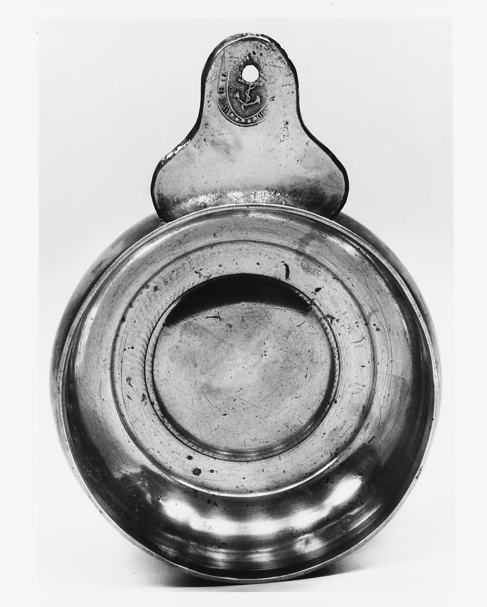 Porringer, Samuel Melville (1793–1800), Pewter, American 