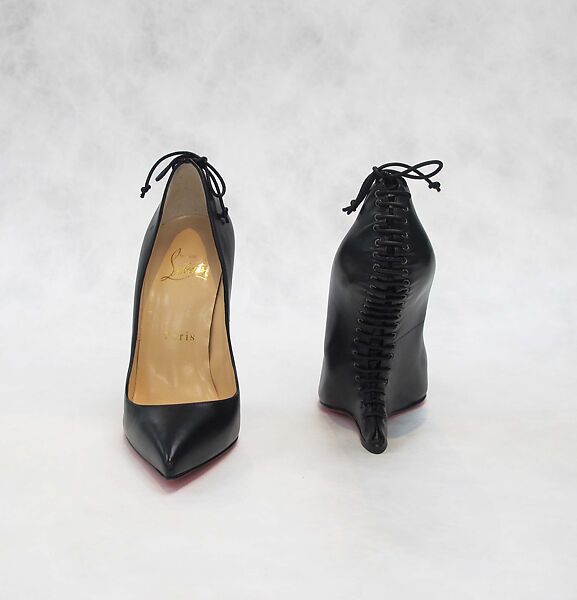 "Conquilla", Christian Louboutin (French, founded 1991), leather; metal, French