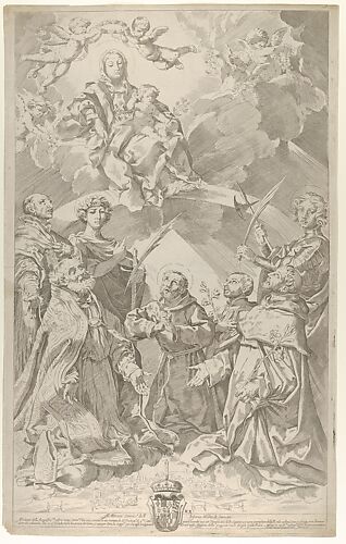 Flaminio Torre (Torri) | The Virgin Appearing to Saint Jerome (recto ...