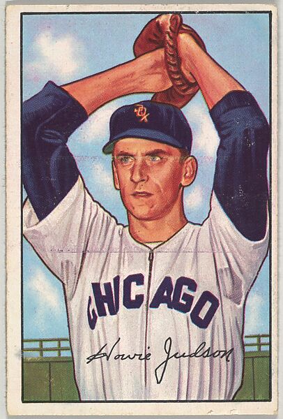 Issued by Bowman Gum Company | Howie Judson, Pitcher, Chicago White Sox ...
