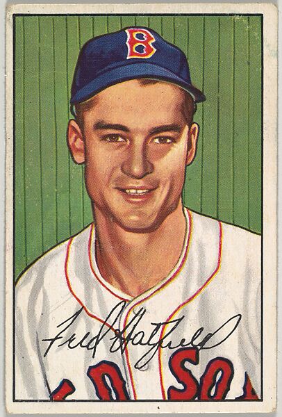 Fred Hatfield, Infield, Boston Red Sox, from Picture Cards, series 6 (R406-6) issued by Bowman Gum, Issued by Bowman Gum Company, Commercial color lithograph 