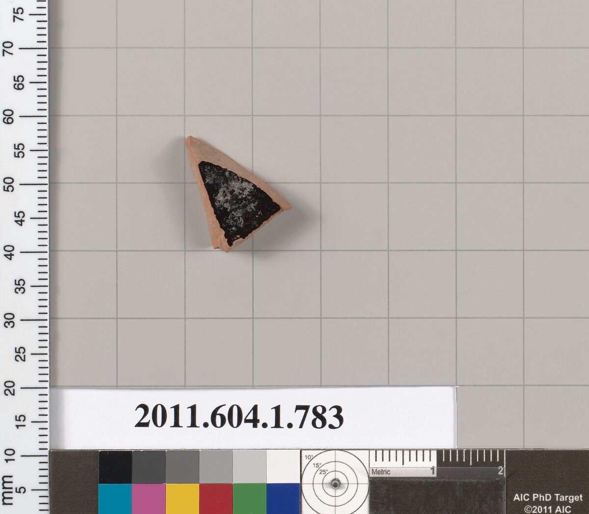 Terracotta fragment of a kylix (drinking cup), Terracotta, Greek, Attic