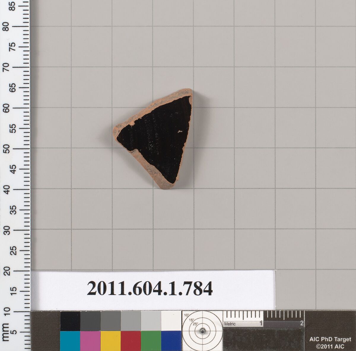Terracotta fragment of a kylix (drinking cup), Terracotta, Greek, Attic