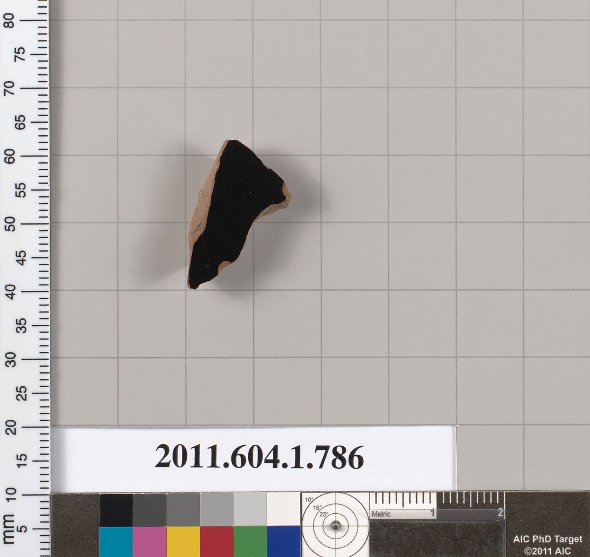Terracotta fragment of a kylix (drinking cup), Terracotta, Greek, Attic