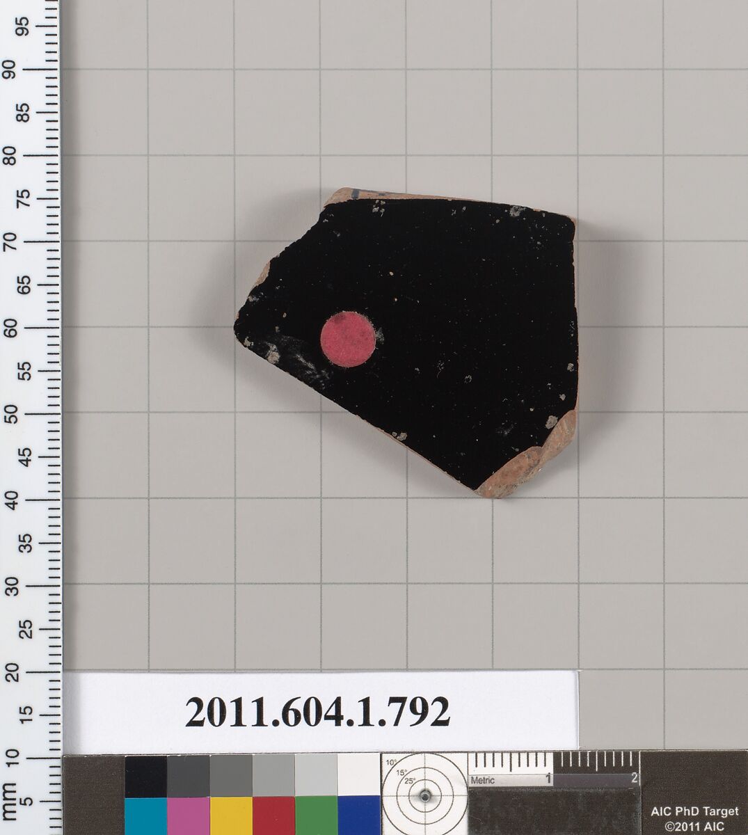 Terracotta fragment of a kylix (drinking cup), Terracotta, Greek, Attic