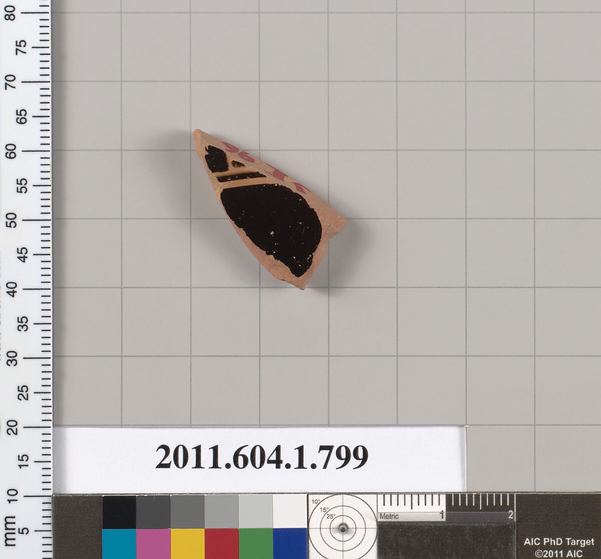Terracotta fragment of a kylix (drinking cup), Terracotta, Greek, Attic