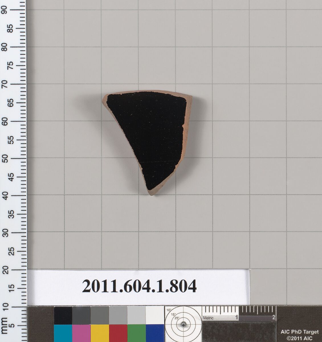 Terracotta fragment of a kylix (drinking cup), Terracotta, Greek, Attic