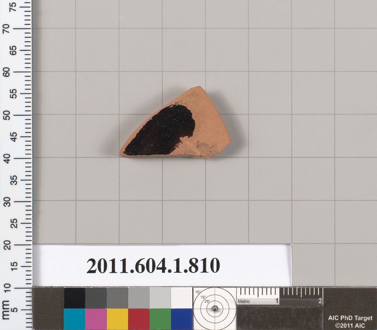 Terracotta fragment of a kylix (drinking cup), Terracotta, Greek, Attic