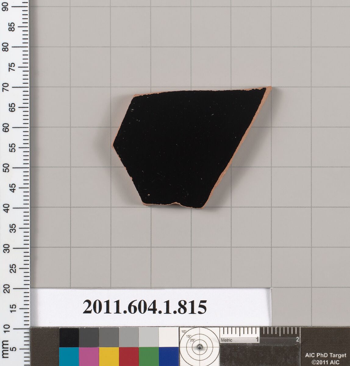 Terracotta fragment of a kylix (drinking cup), Terracotta, Greek, Attic