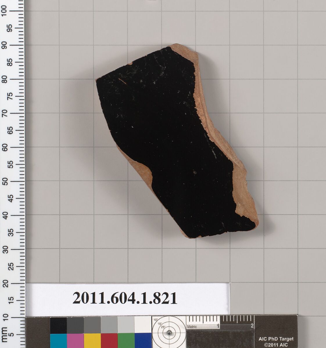 Terracotta fragment of a kylix (drinking cup), Terracotta, Greek, Attic