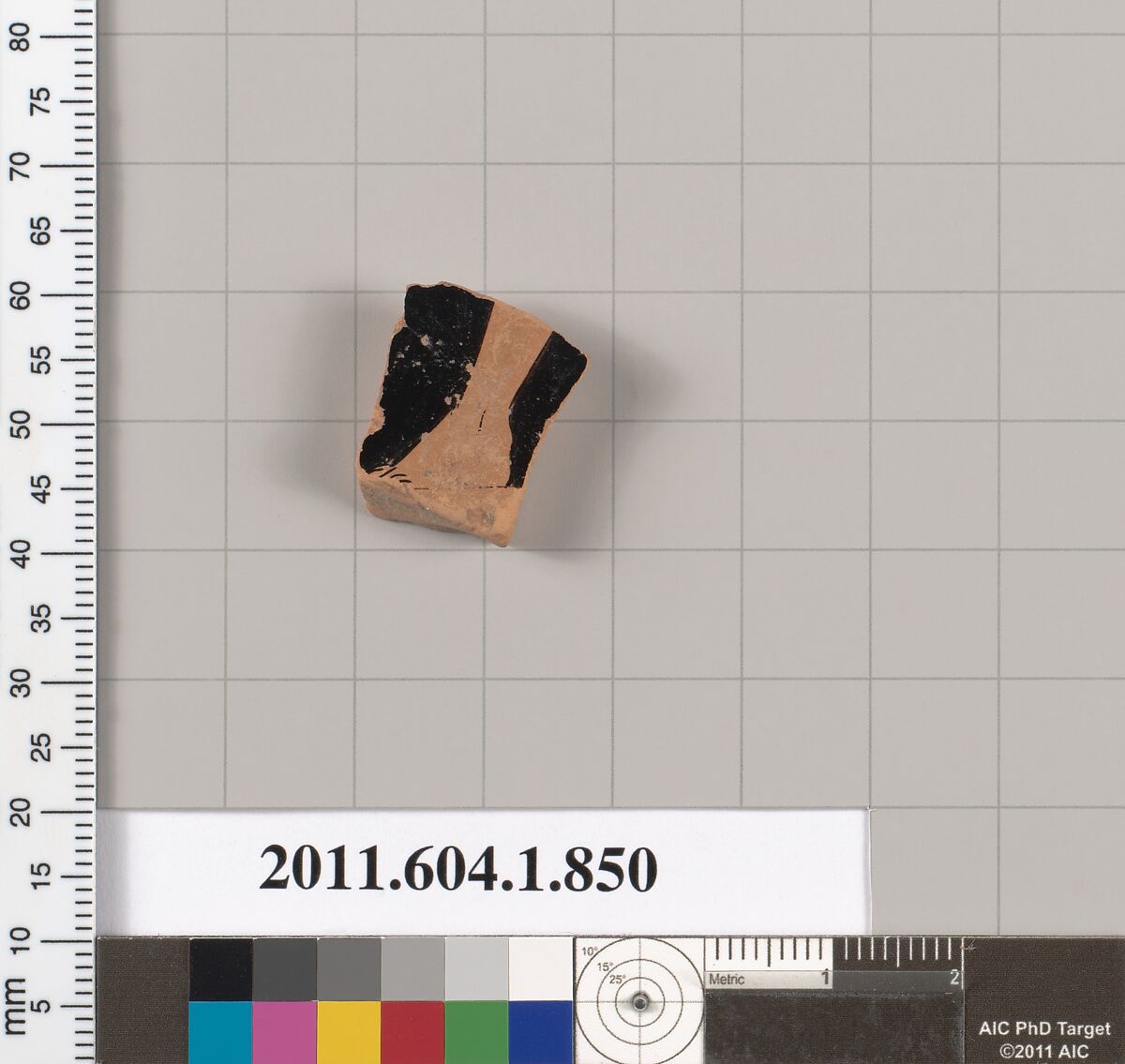 Terracotta fragment of a kylix (drinking cup), Terracotta, Greek, Attic