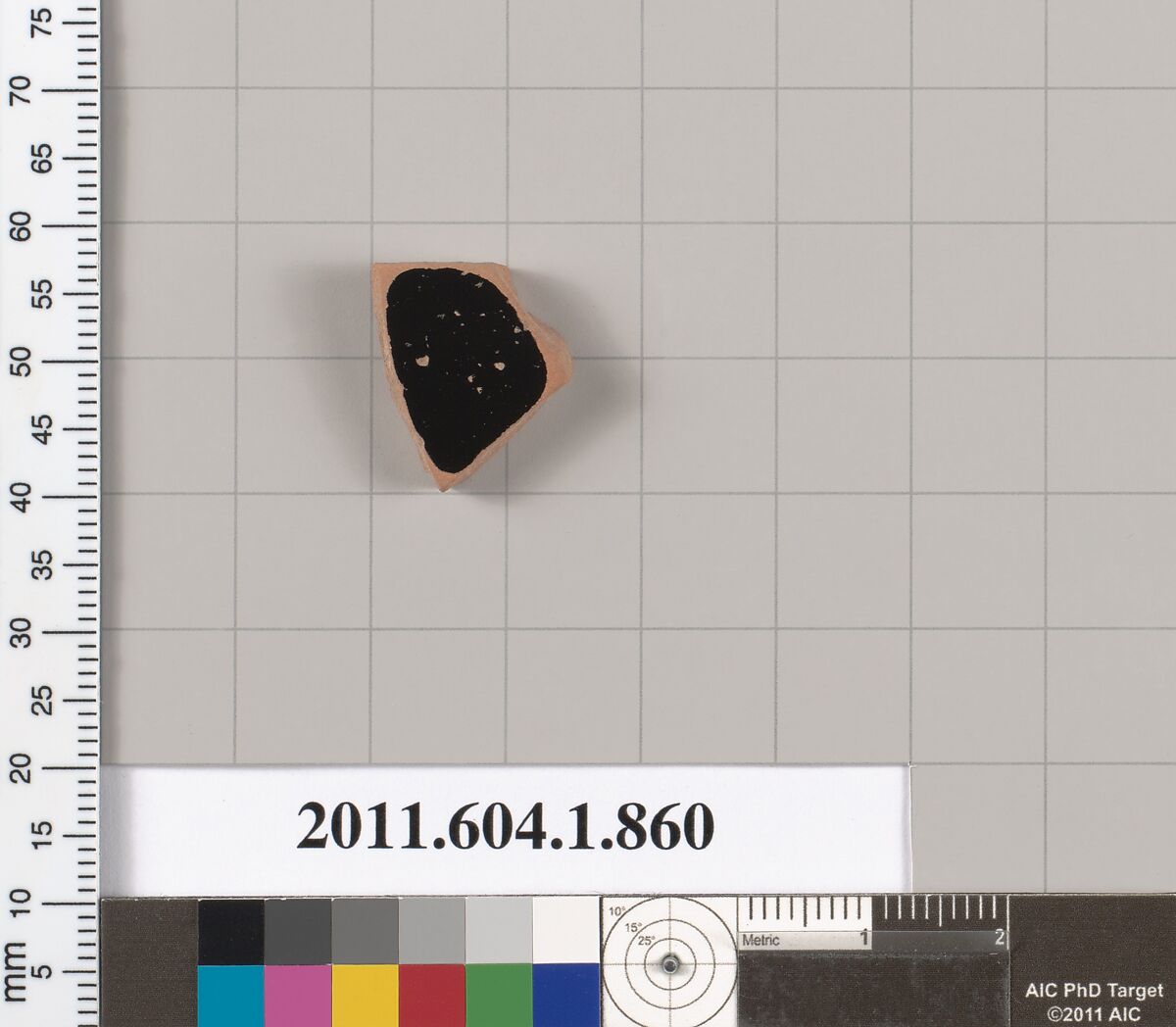 Terracotta fragment of a kylix (drinking cup), Terracotta, Greek, Attic