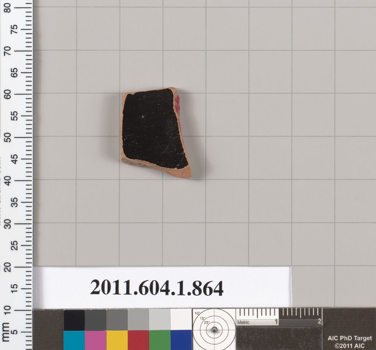 Terracotta fragment of a kylix (drinking cup), Terracotta, Greek, Attic