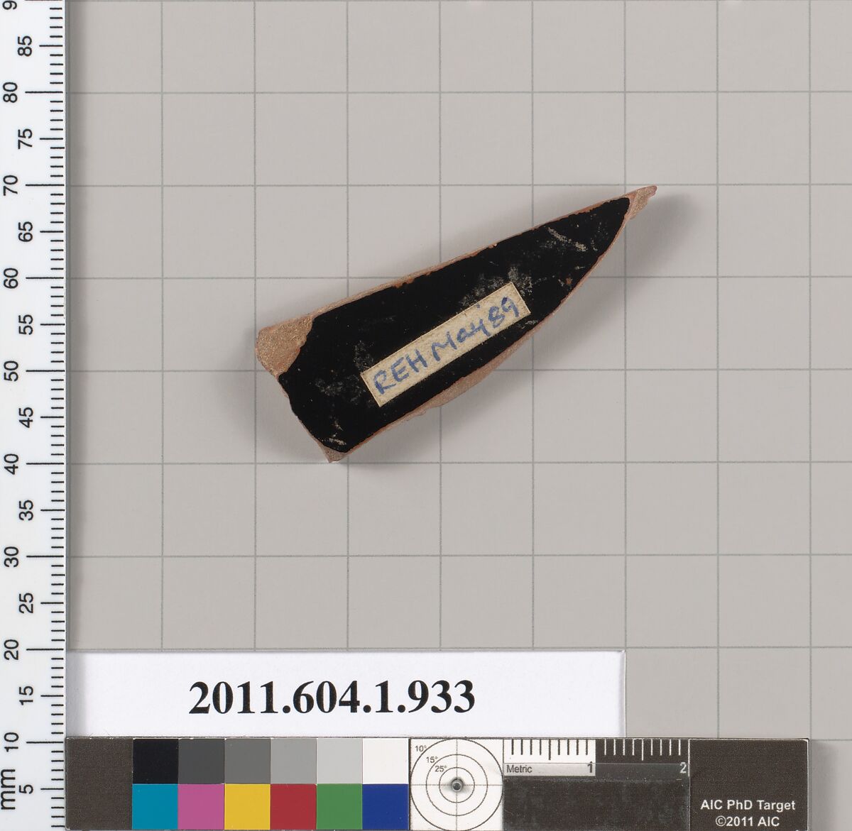 Terracotta fragment of a kylix (drinking cup), Terracotta, Greek, Attic