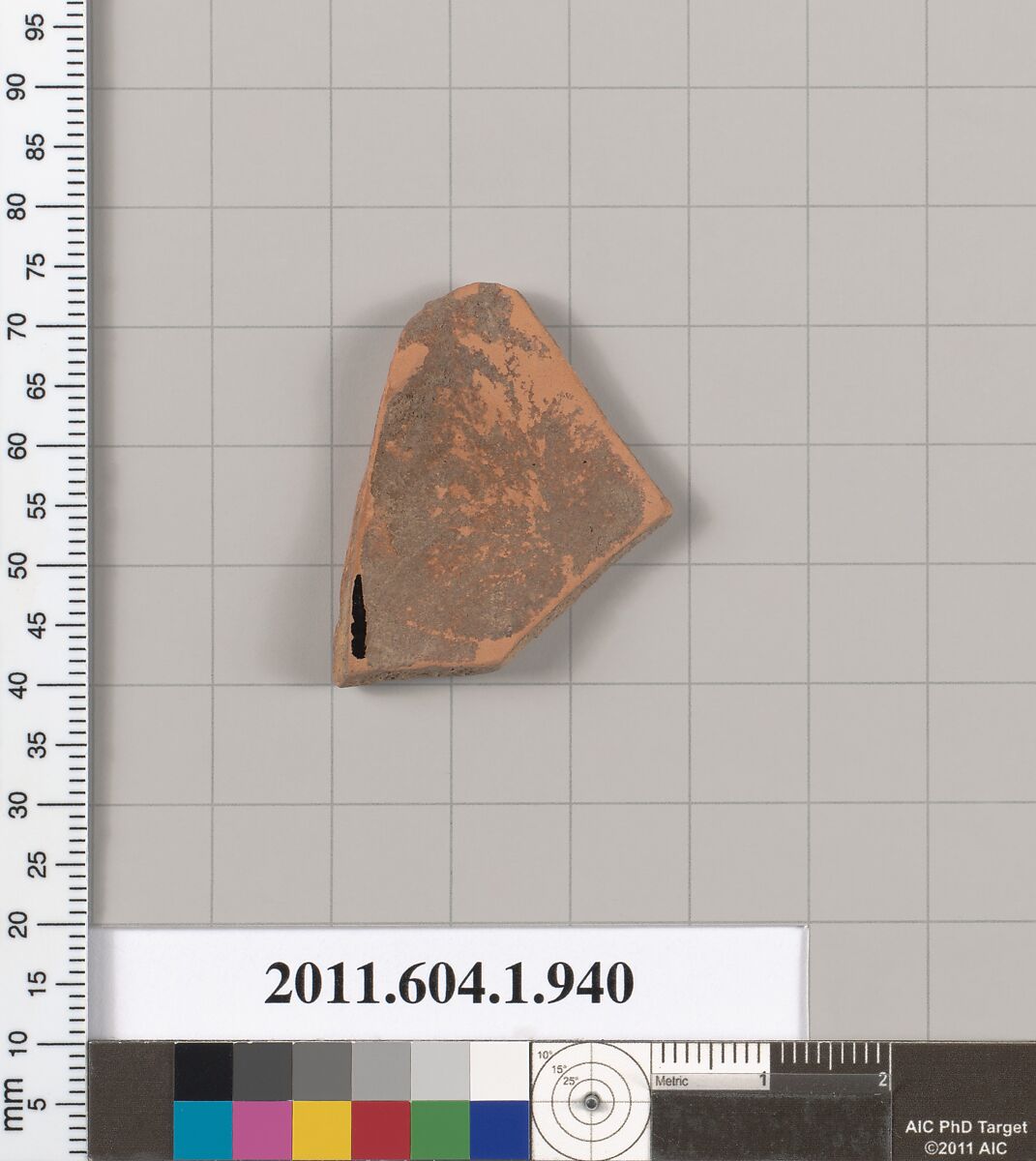 Terracotta fragment of a kylix (drinking cup), Terracotta, Greek, Attic