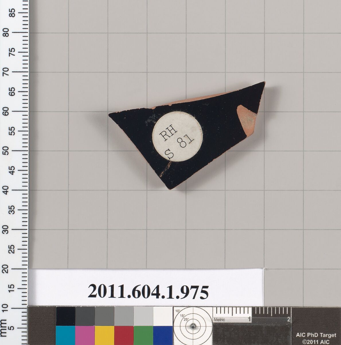 Terracotta fragment of a kylix (drinking cup), Terracotta, Greek, Attic