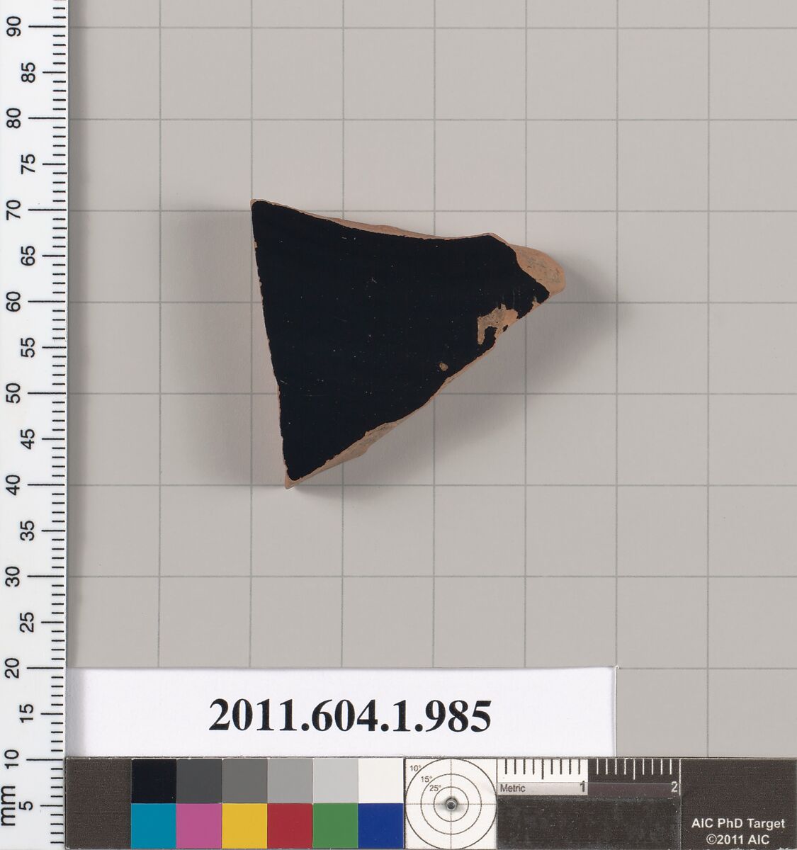 Terracotta fragment of a kylix (drinking cup), Terracotta, Greek, Attic