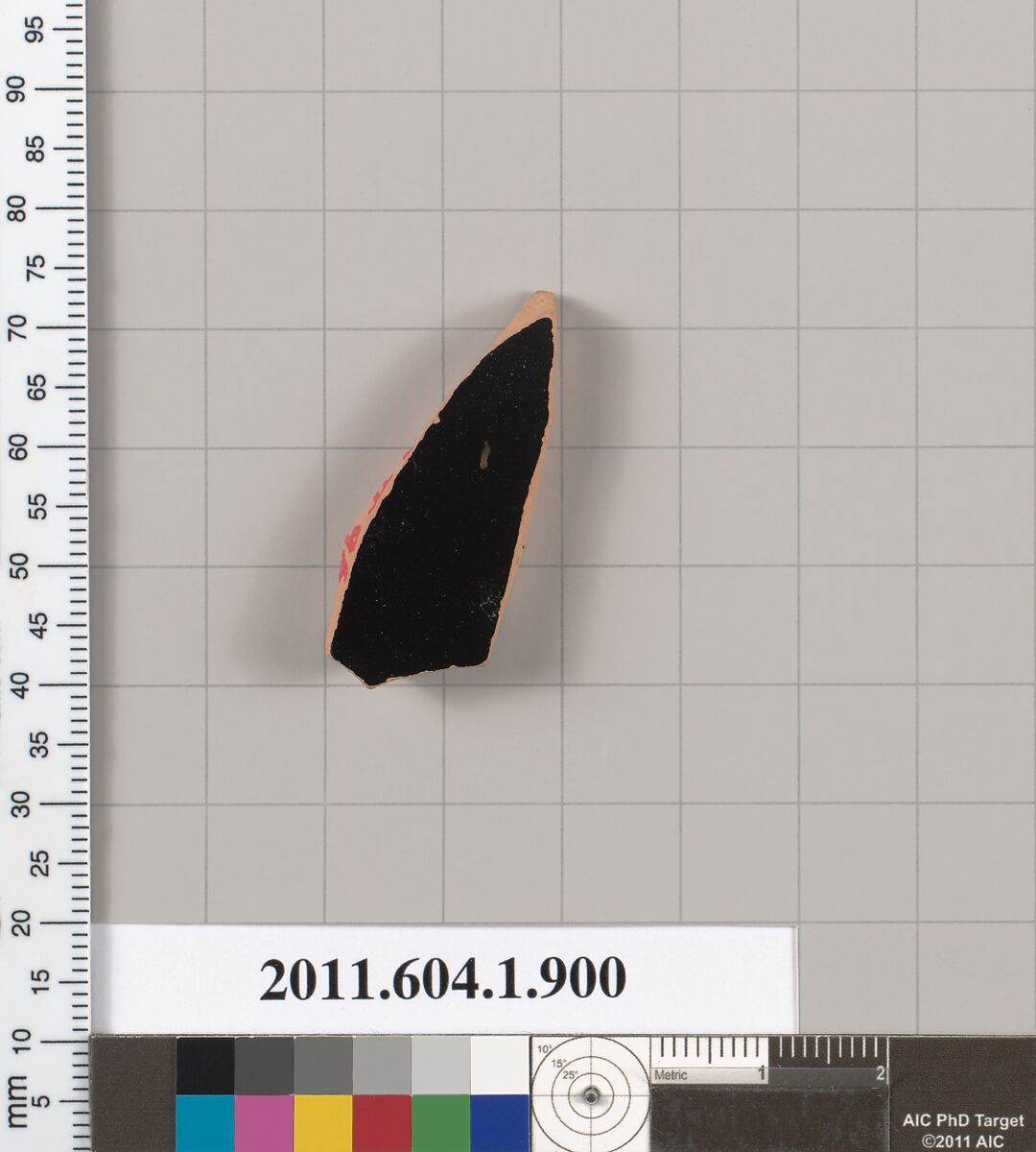 Terracotta fragment of a kylix (drinking cup), Terracotta, Greek, Attic