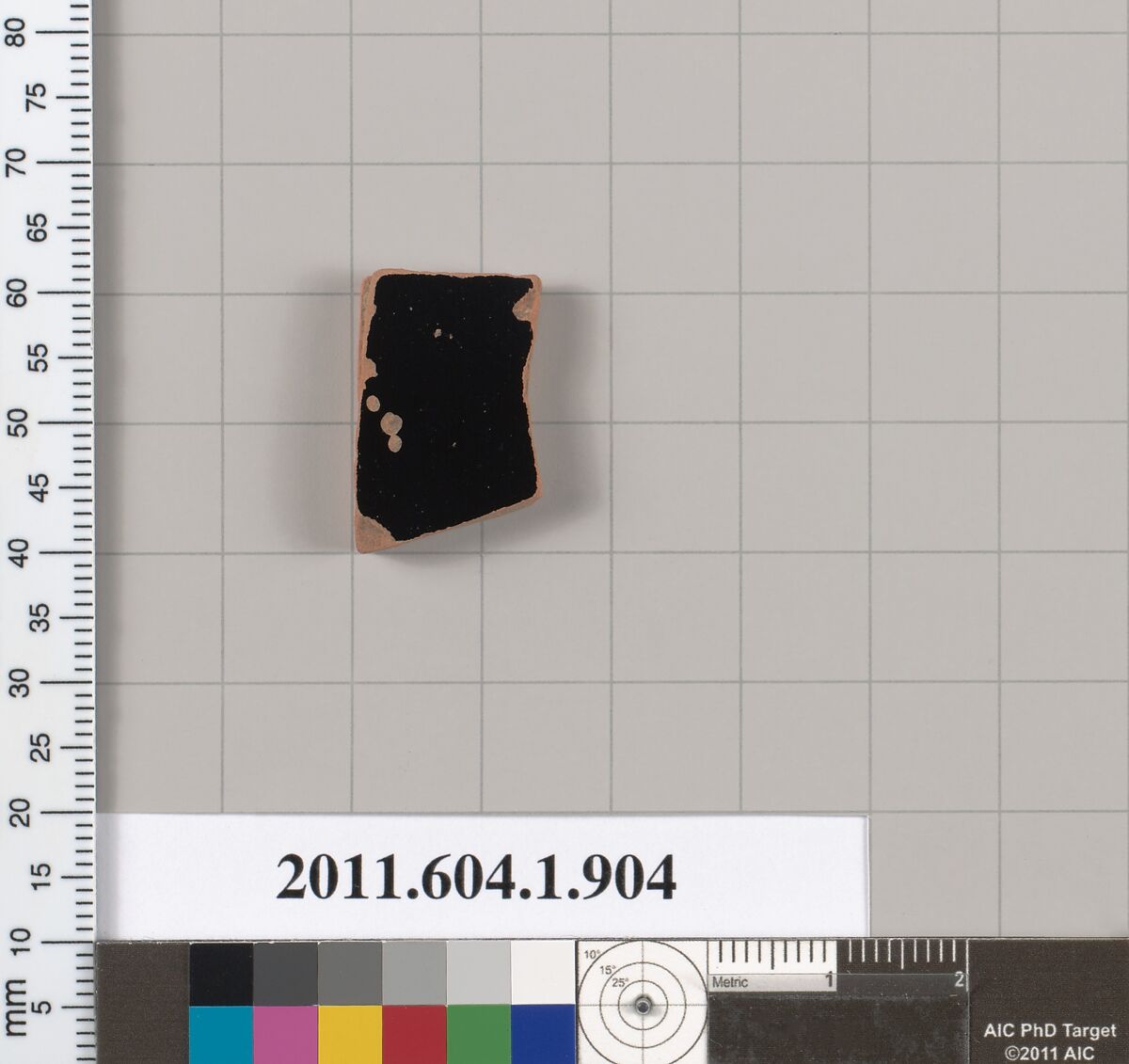 Terracotta fragment of a kylix (drinking cup), Terracotta, Greek, Attic