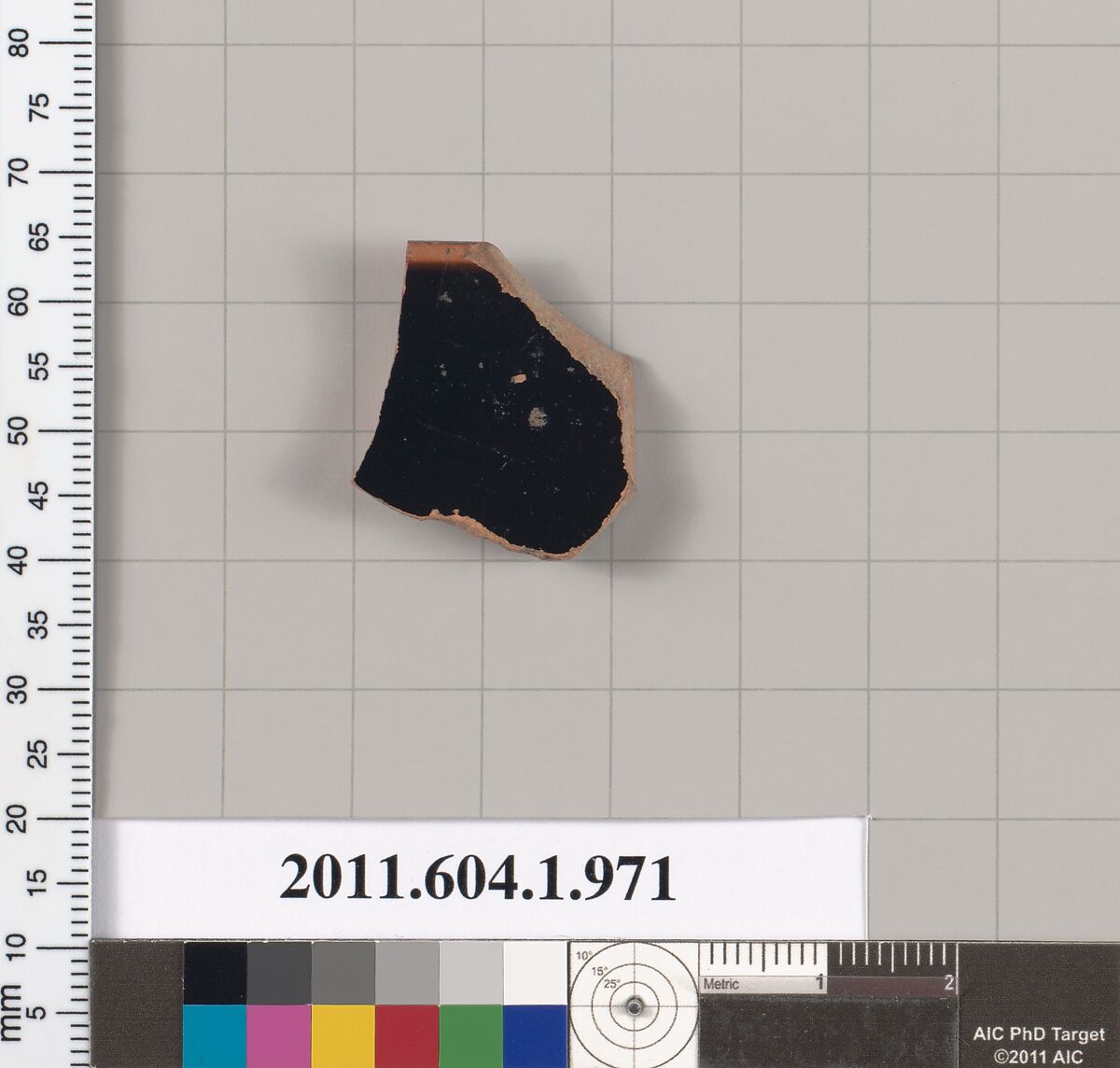 Terracotta rim fragment of a kylix (drinking cup), Terracotta, Greek, Attic
