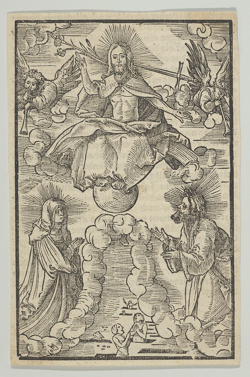 The Last Judgment, from Hymmelwagen auff dem, wer wol lebt..., Hans Schäufelein (German, Nuremberg ca. 1480–ca. 1540 Nördlingen), Woodcut 