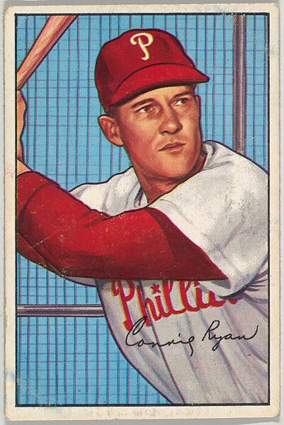 Connie Ryan, 2nd Base, Philadelphia Phillies, from Picture Cards, series 6 (R406-6) issued by Bowman Gum, Issued by Bowman Gum Company, Commercial color lithograph